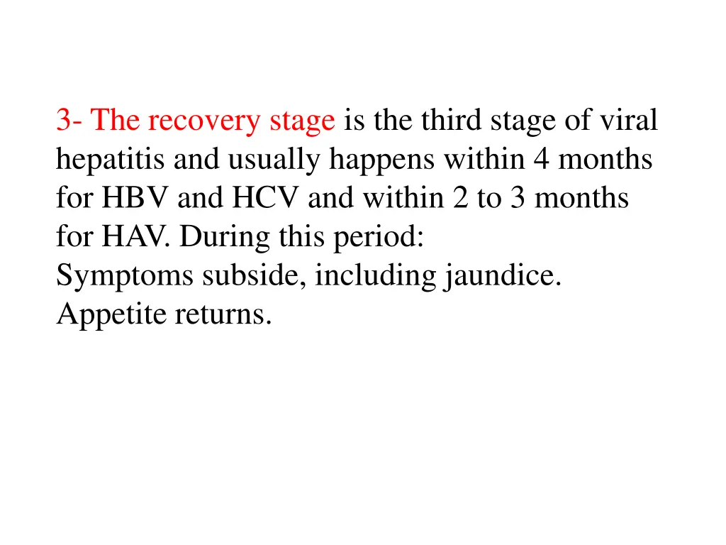 3 the recovery stage is the third stage of viral