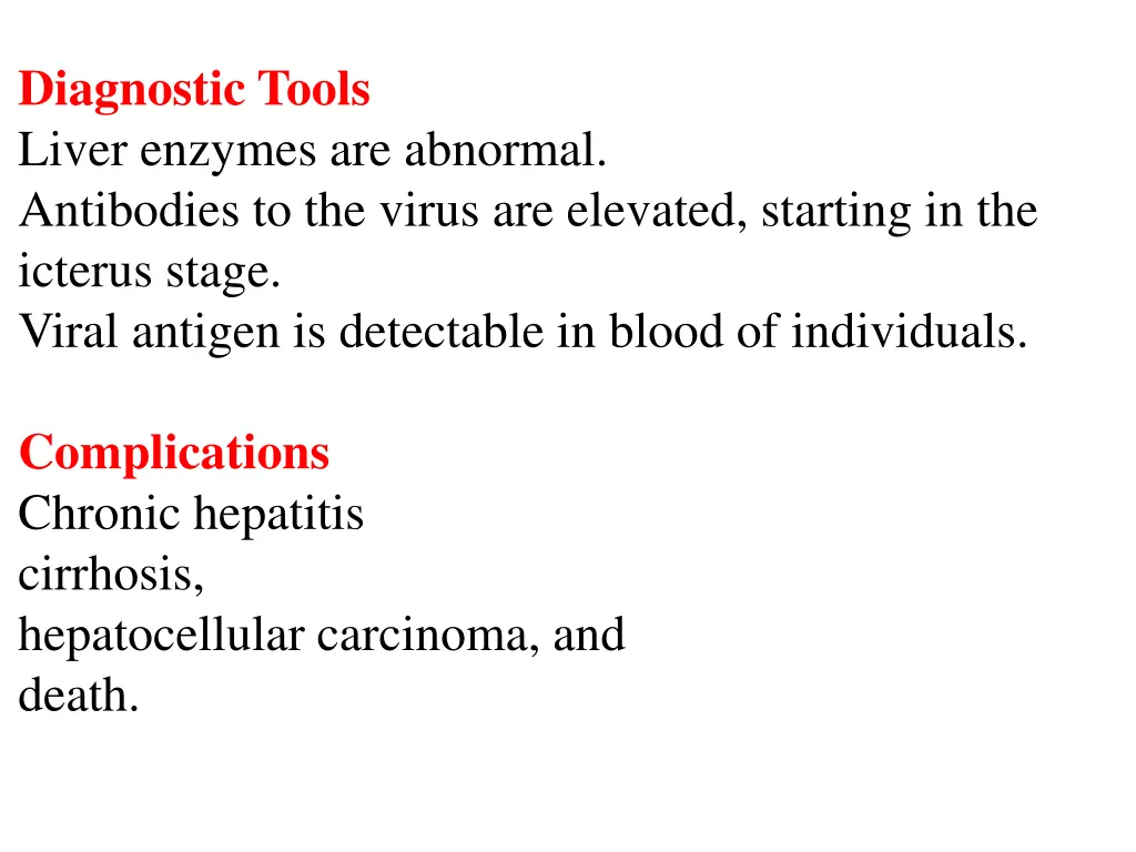 diagnostic tools liver enzymes are abnormal