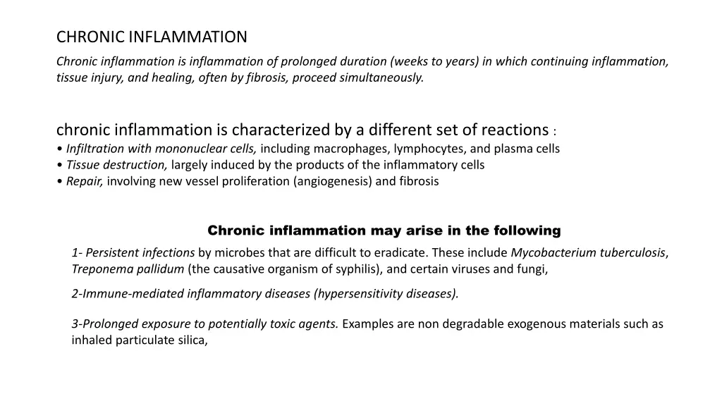 chronic inflammation