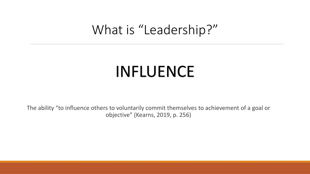 what is leadership 1