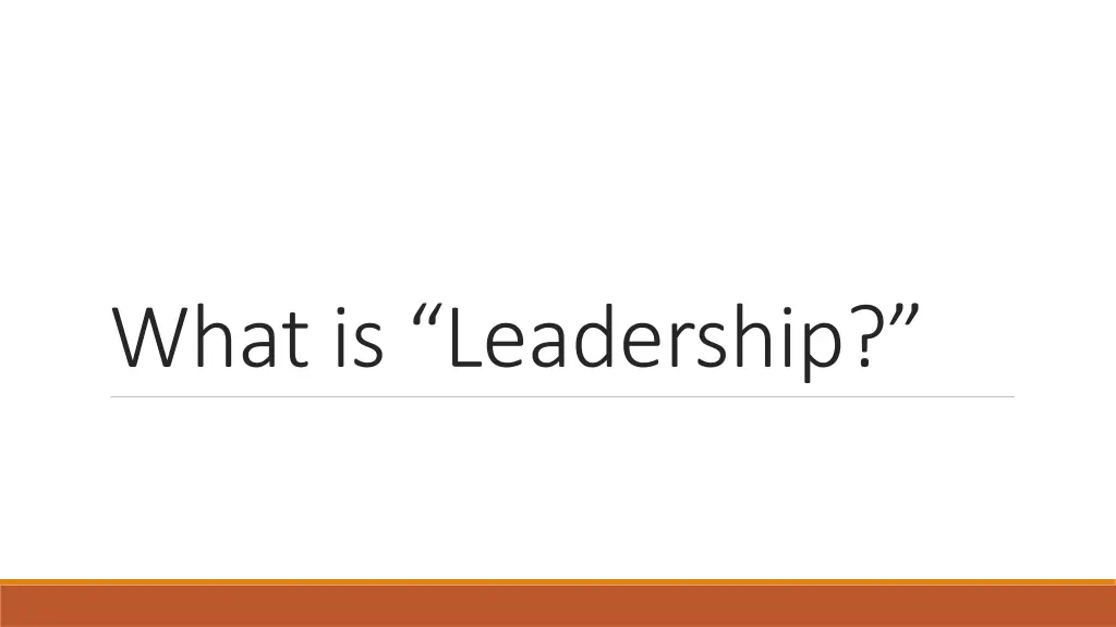 what is leadership