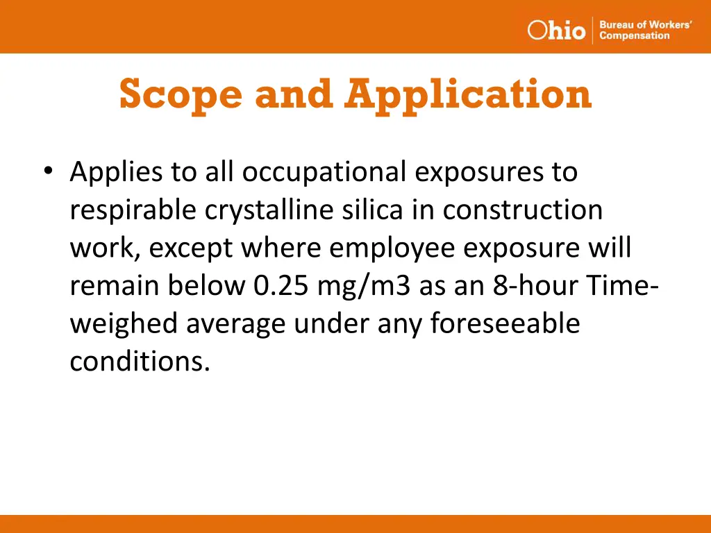 scope and application