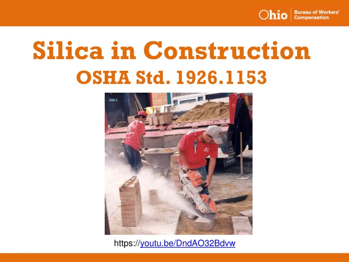 silica in construction osha std 1926 1153
