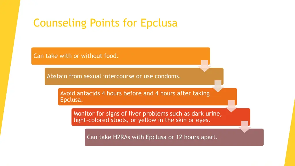 counseling points for epclusa