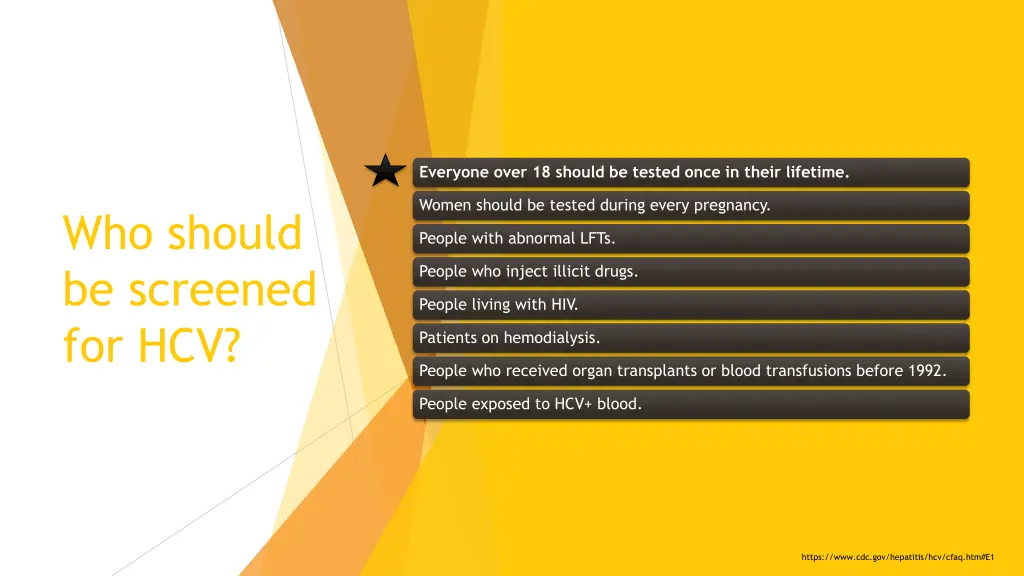 everyone over 18 should be tested once in their