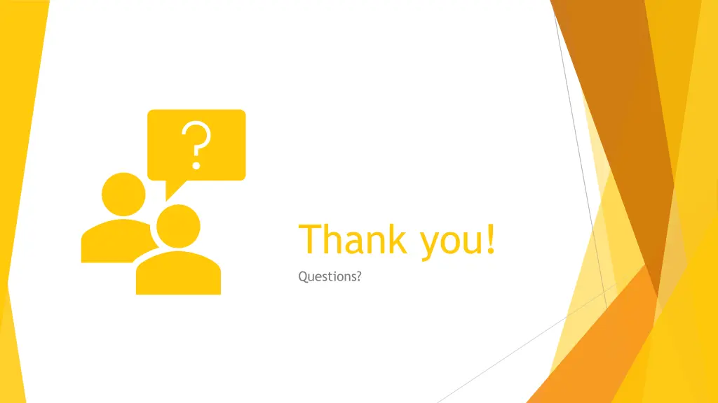 thank you questions
