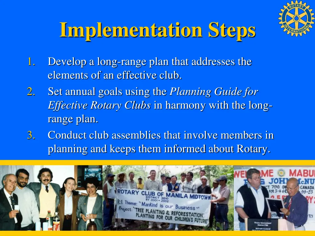 implementation steps