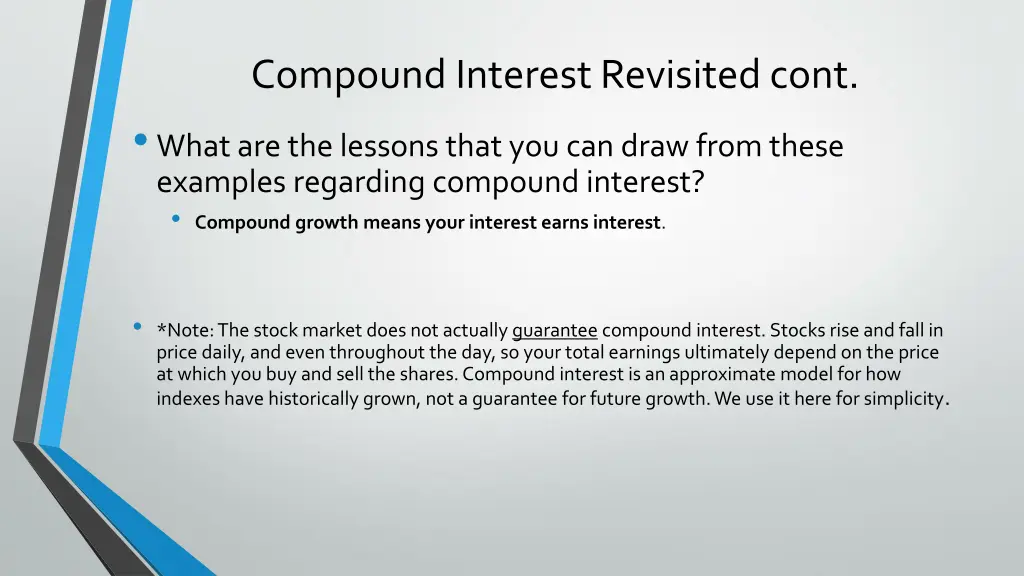 compound interest revisited cont what