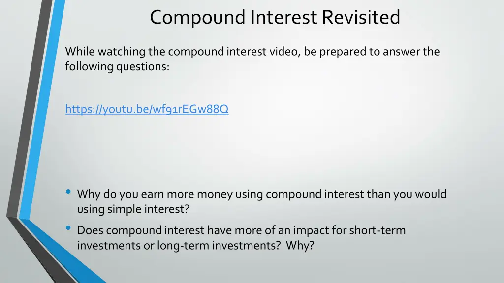 compound interest revisited