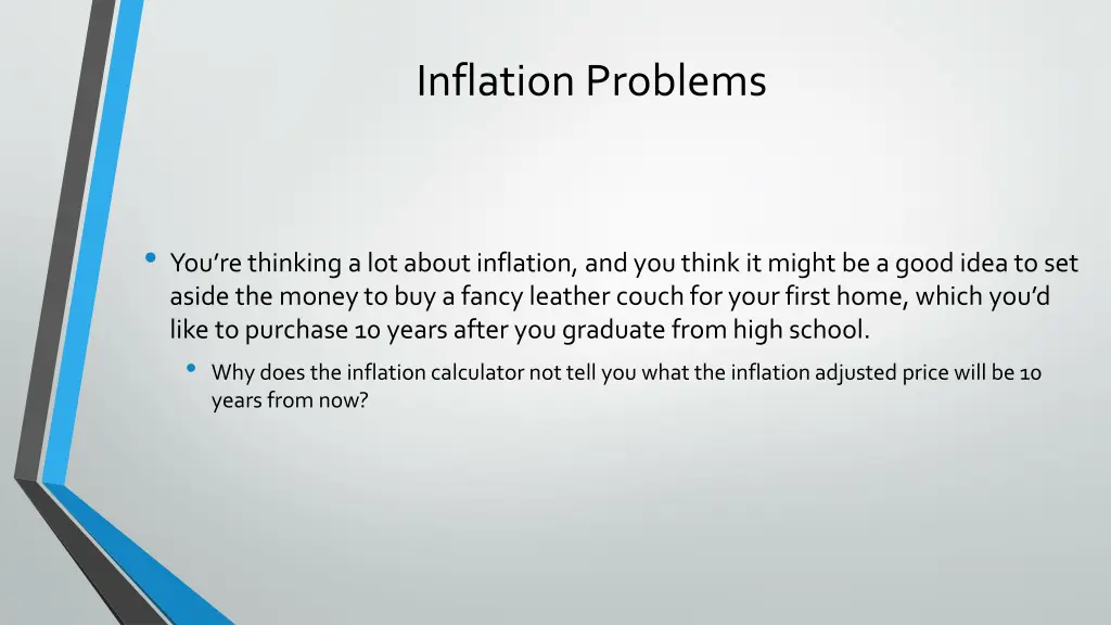 inflation problems 4