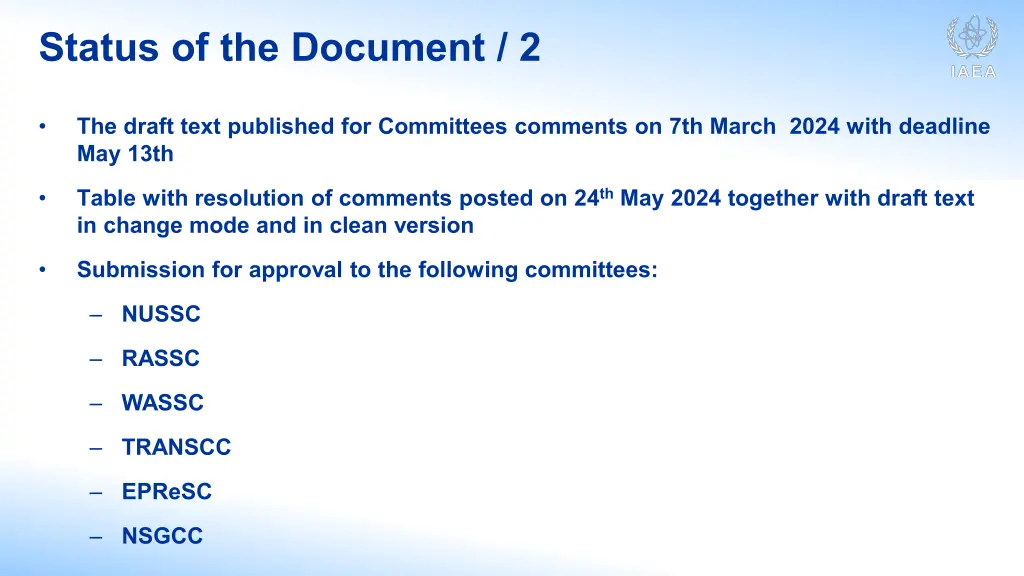 status of the document 2