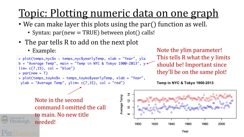 topic plotting numeric data on one graph