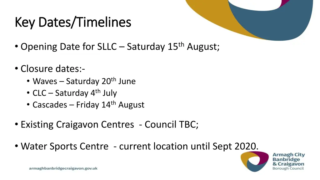 key dates timelines key dates timelines