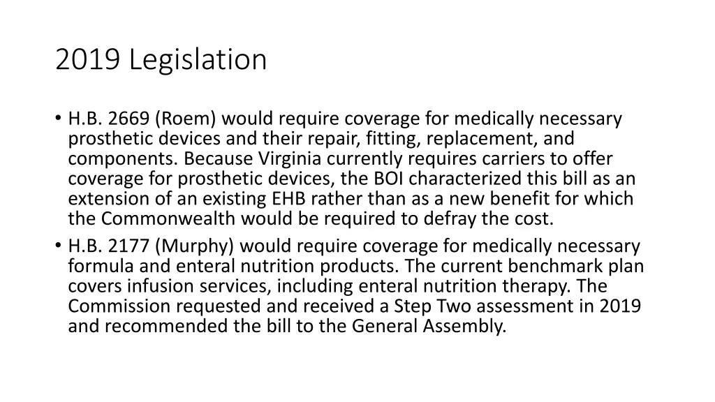 2019 legislation 1