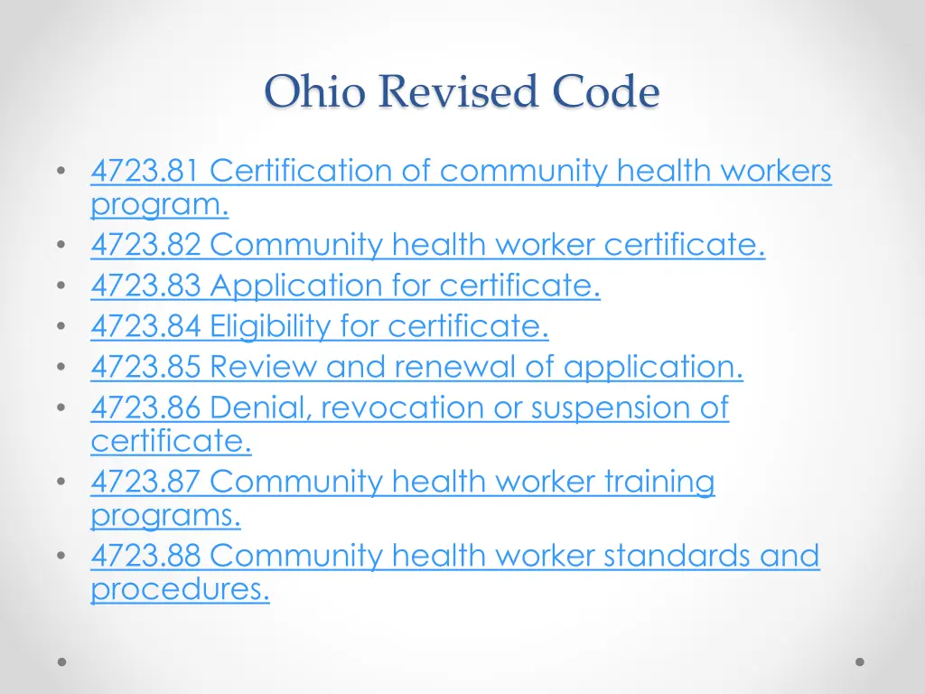 ohio revised code