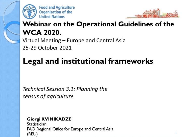webinar on the operational guidelines