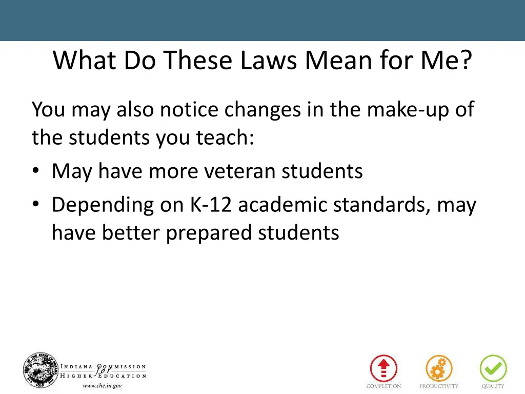 what do these laws mean for me 1