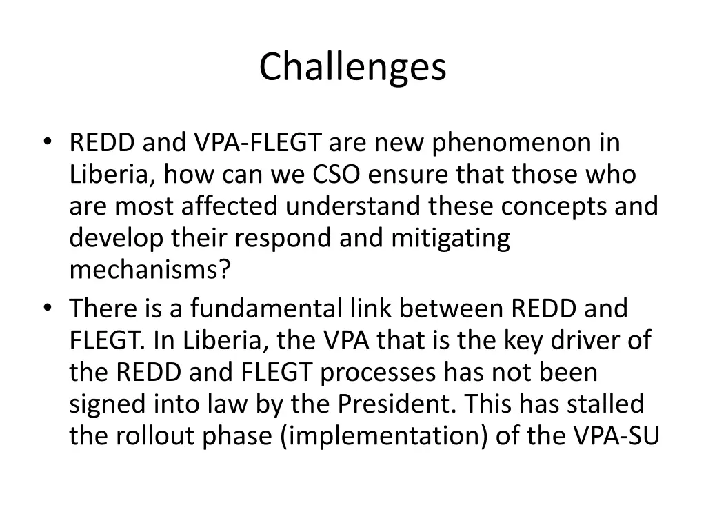 challenges