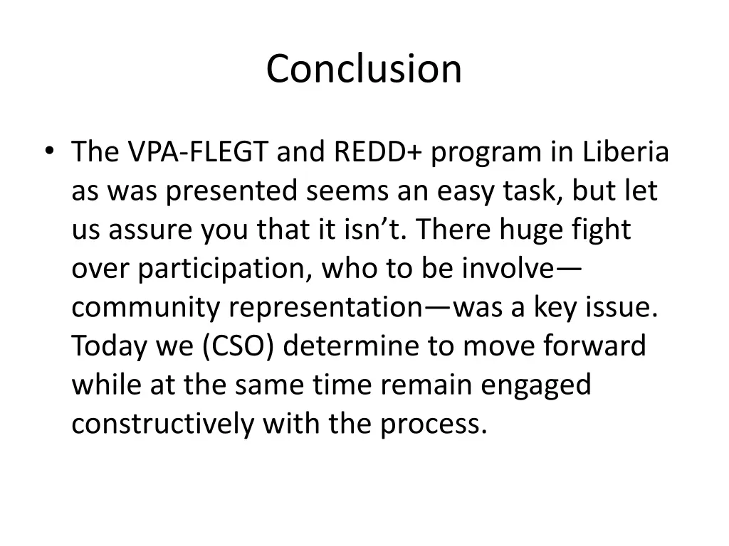 conclusion
