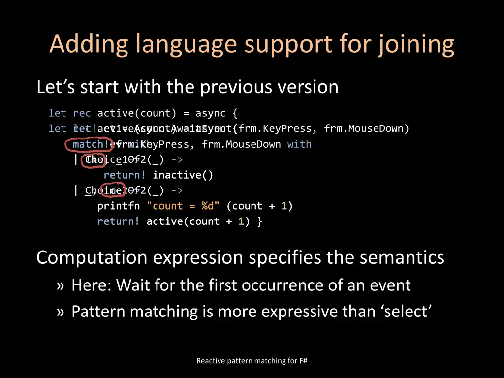adding language support for joining