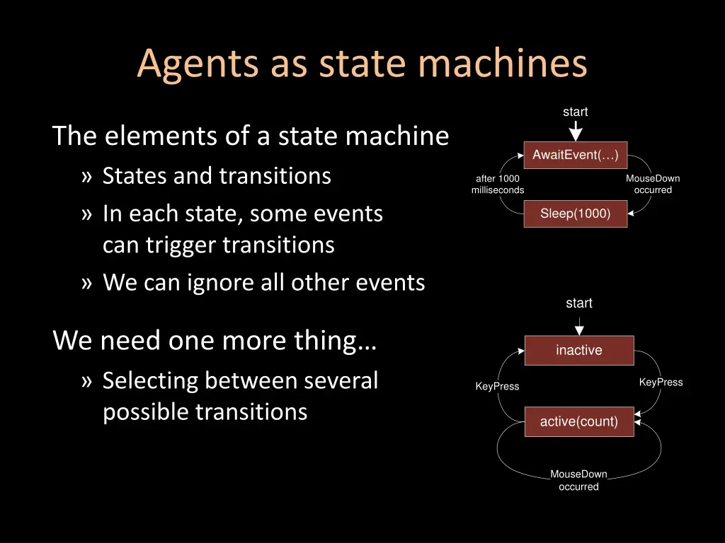 agents as state machines