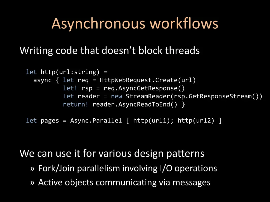 asynchronous workflows