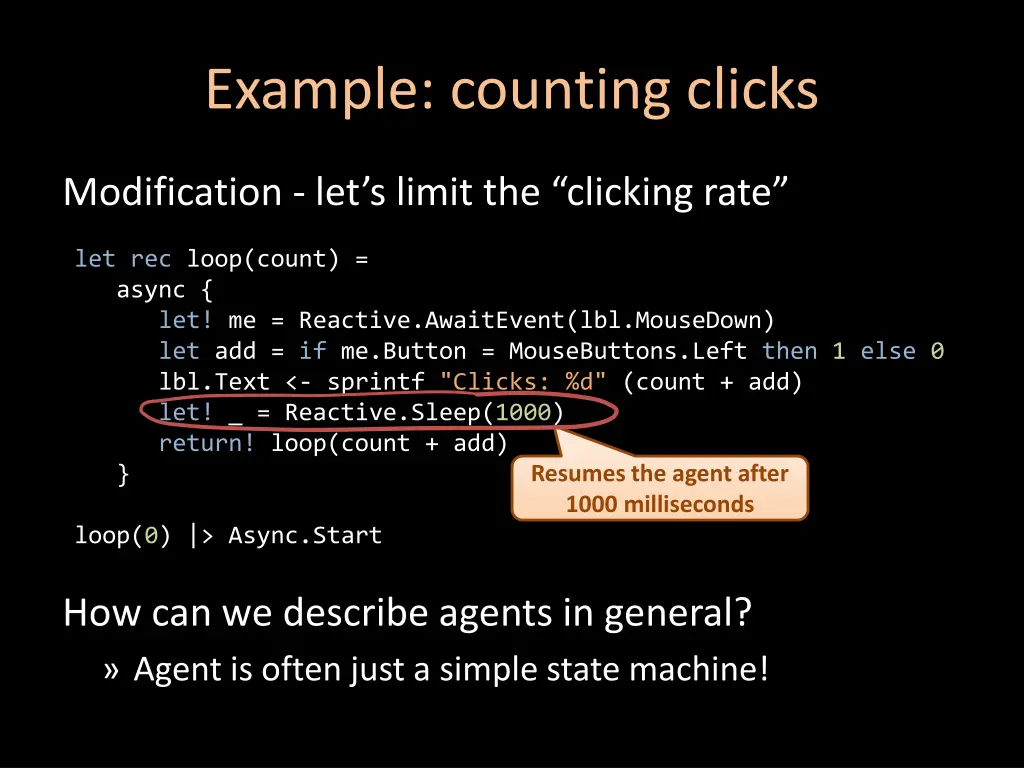 example counting clicks 1