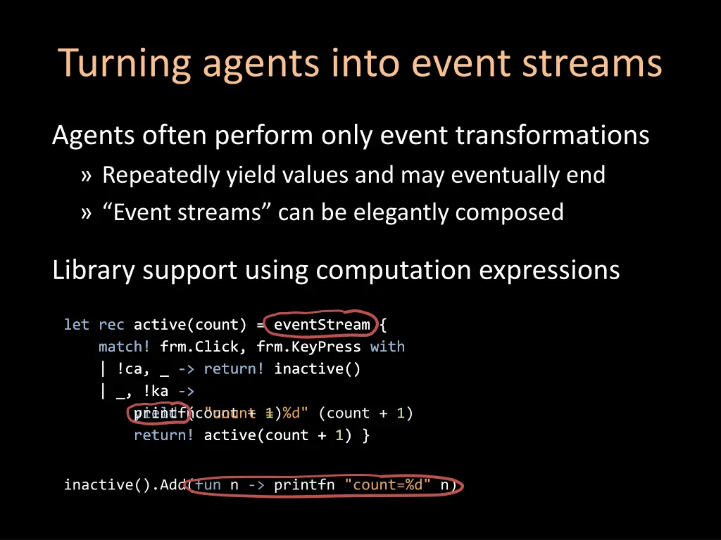 turning agents into event streams 1