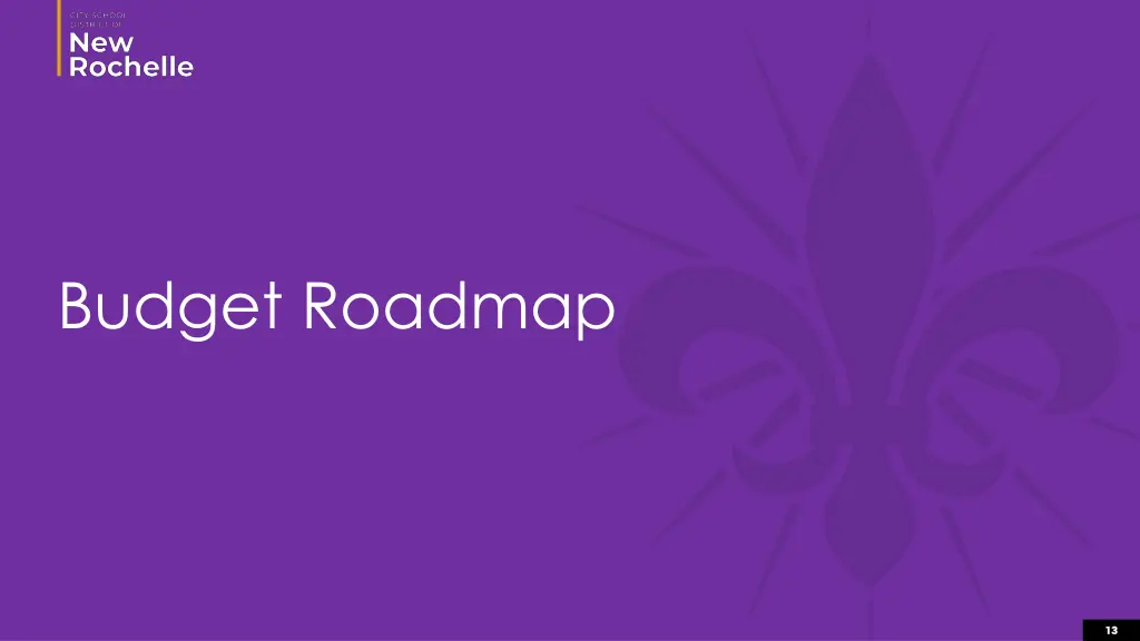 budget roadmap