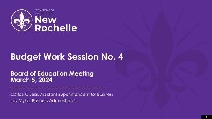 budget work session no 4