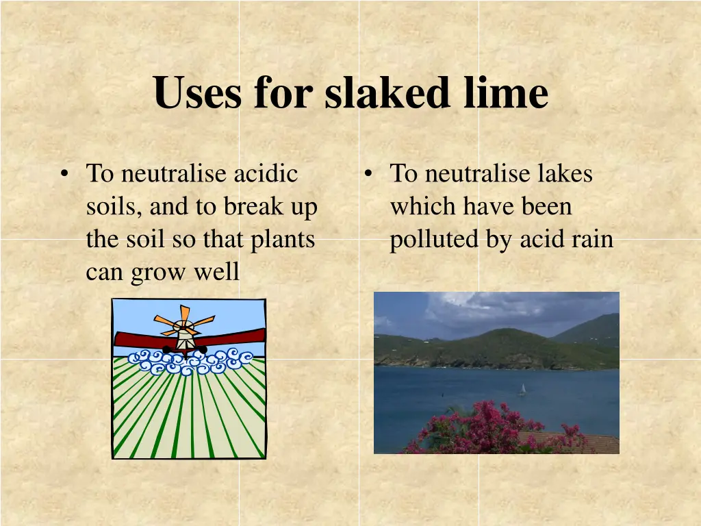 uses for slaked lime