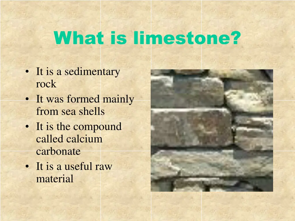 what is limestone