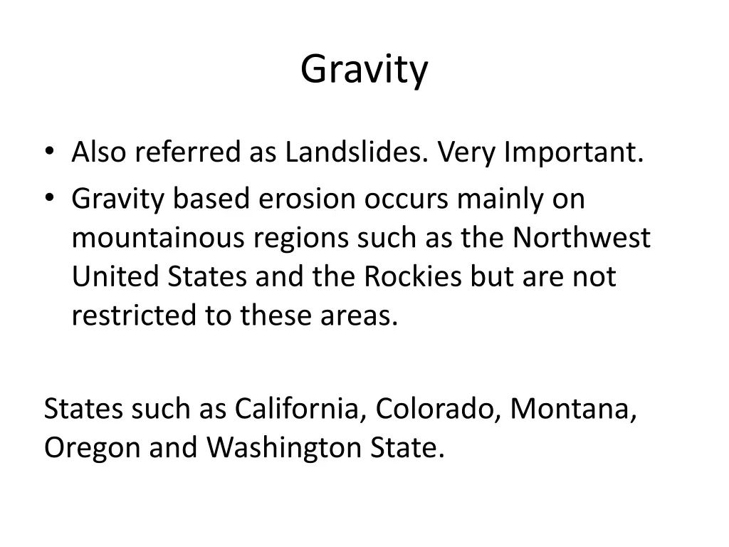 gravity