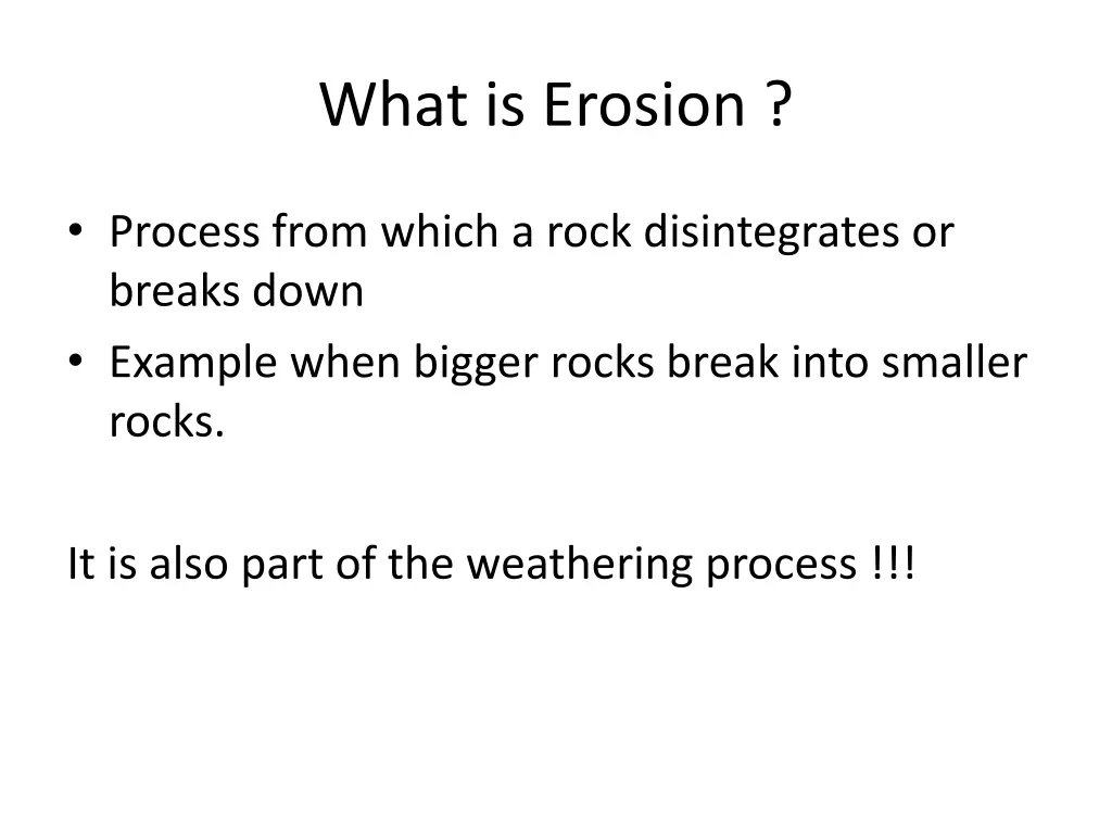 what is erosion