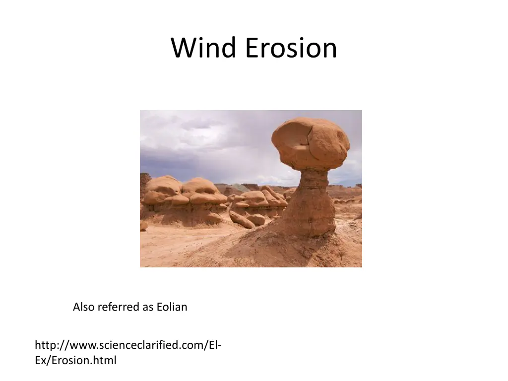 wind erosion