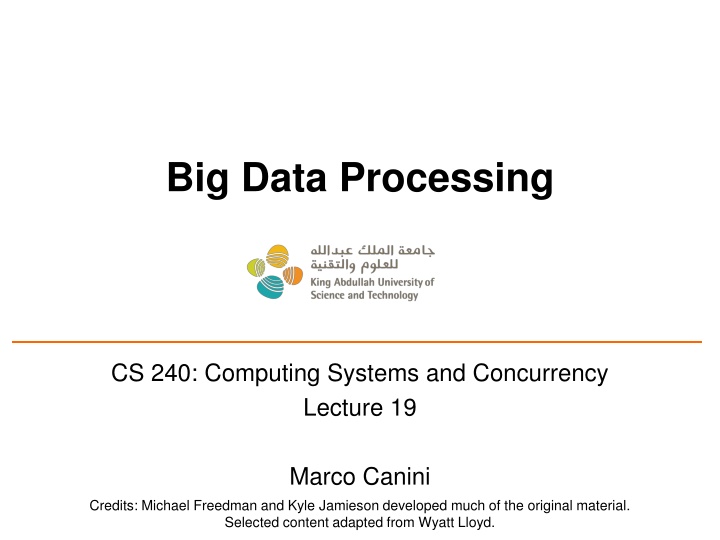 big data processing