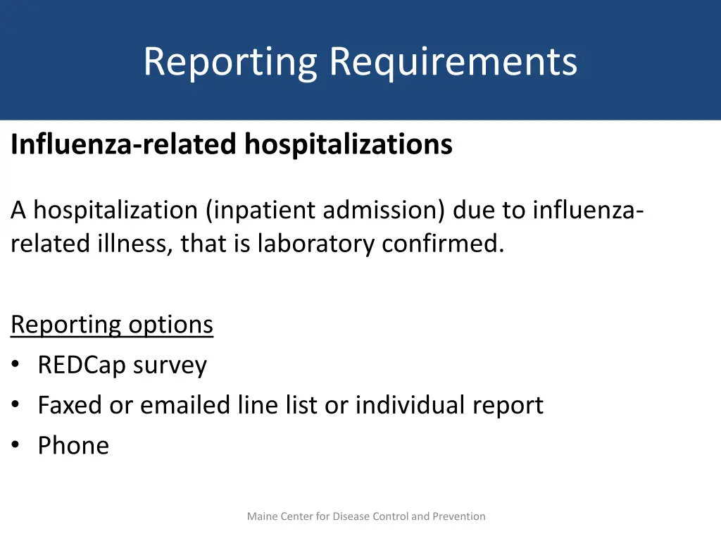 reporting requirements 3