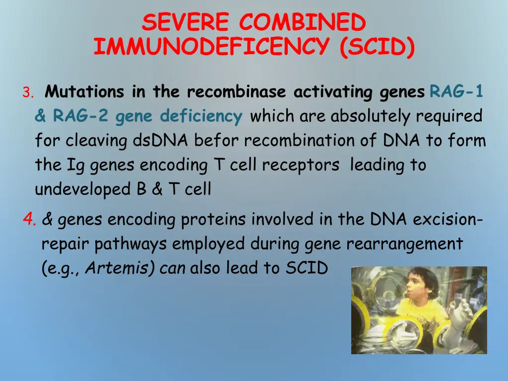 severe combined immunodeficency scid 1