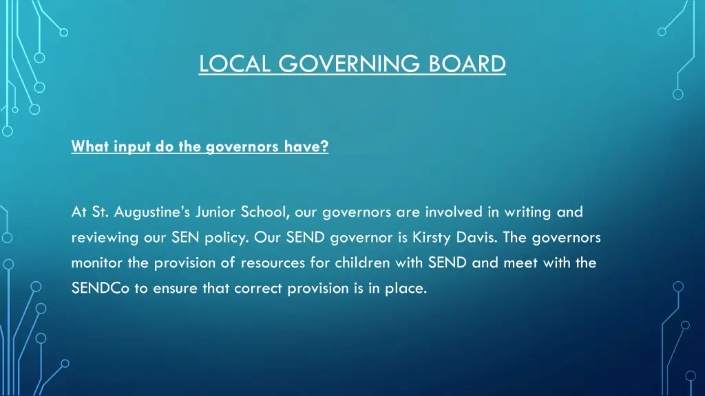 local governing board