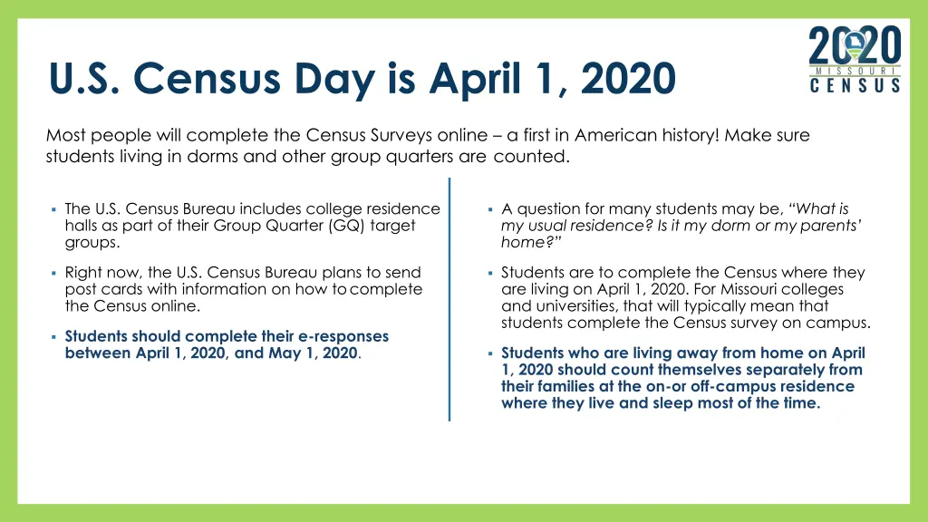 u s census day is april 1 2020