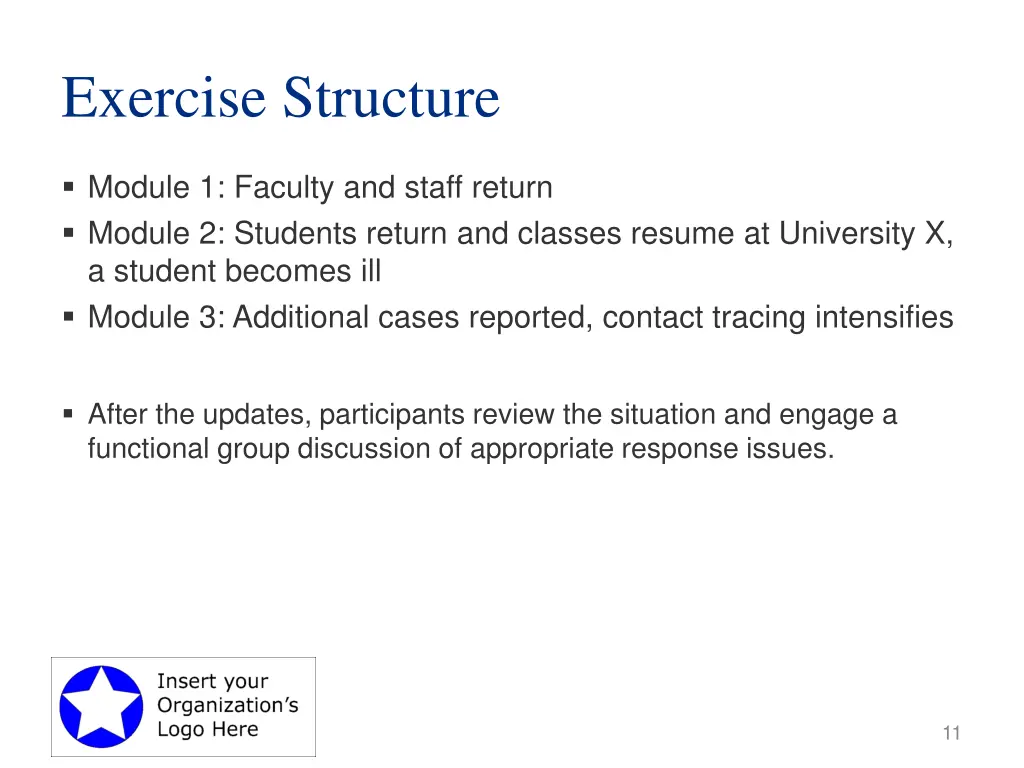exercise structure