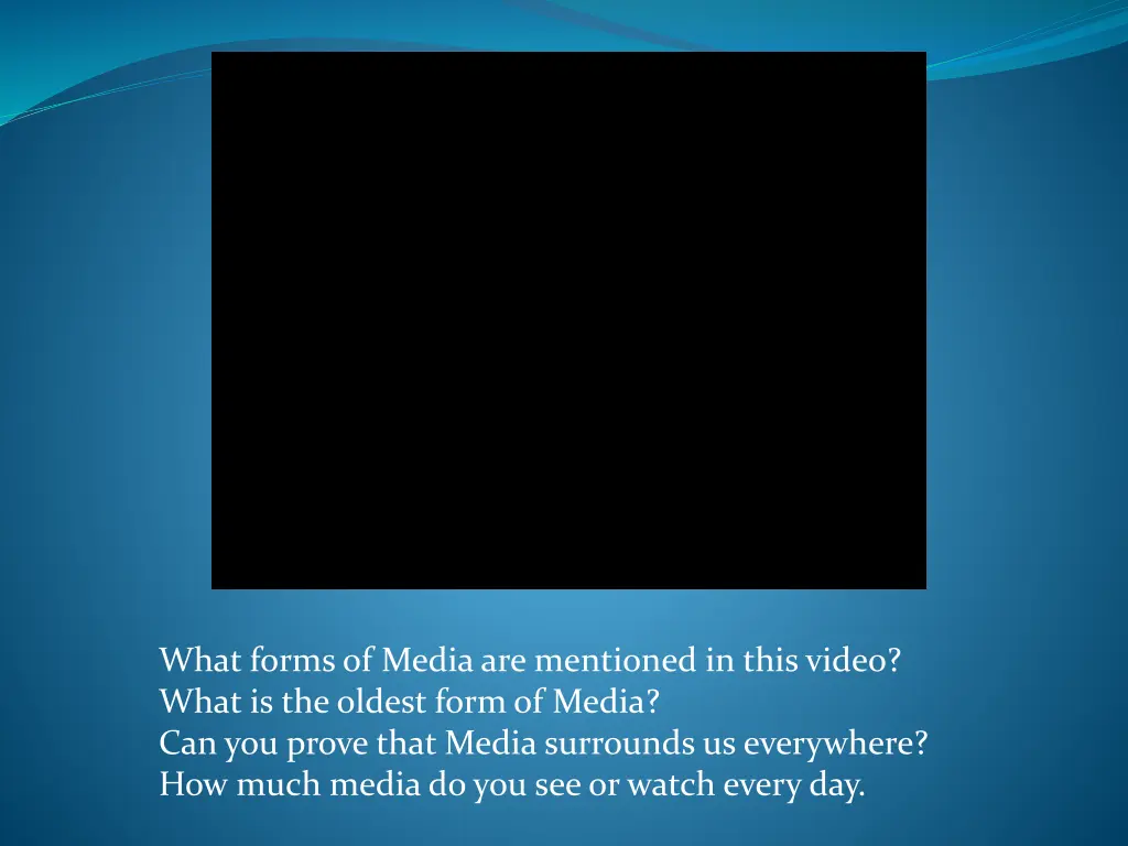 what forms of media are mentioned in this video