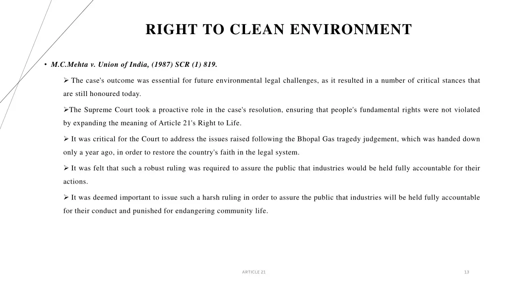 right to clean environment