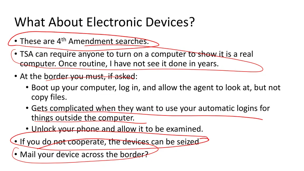 what about electronic devices