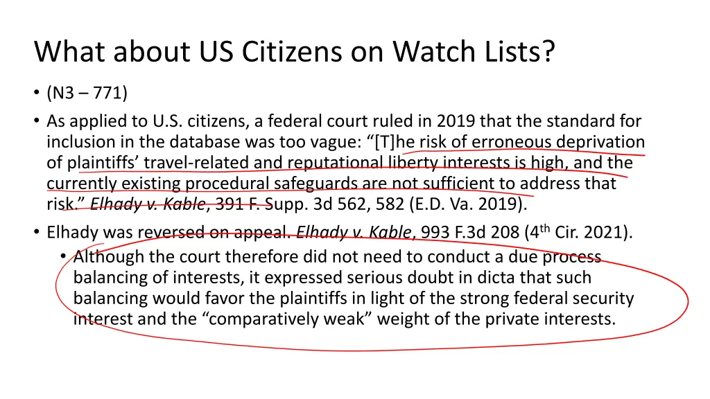 what about us citizens on watch lists