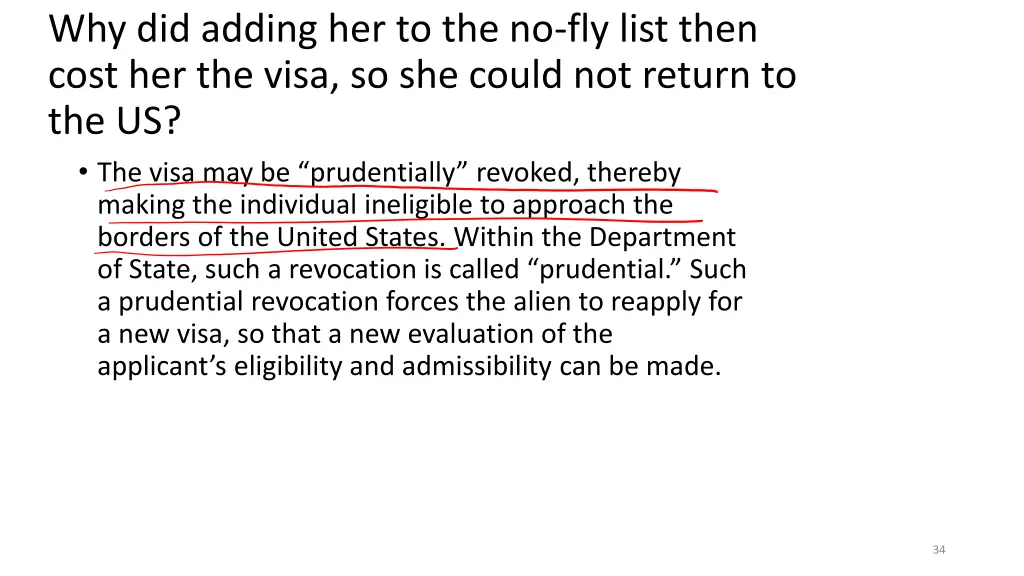 why did adding her to the no fly list then cost