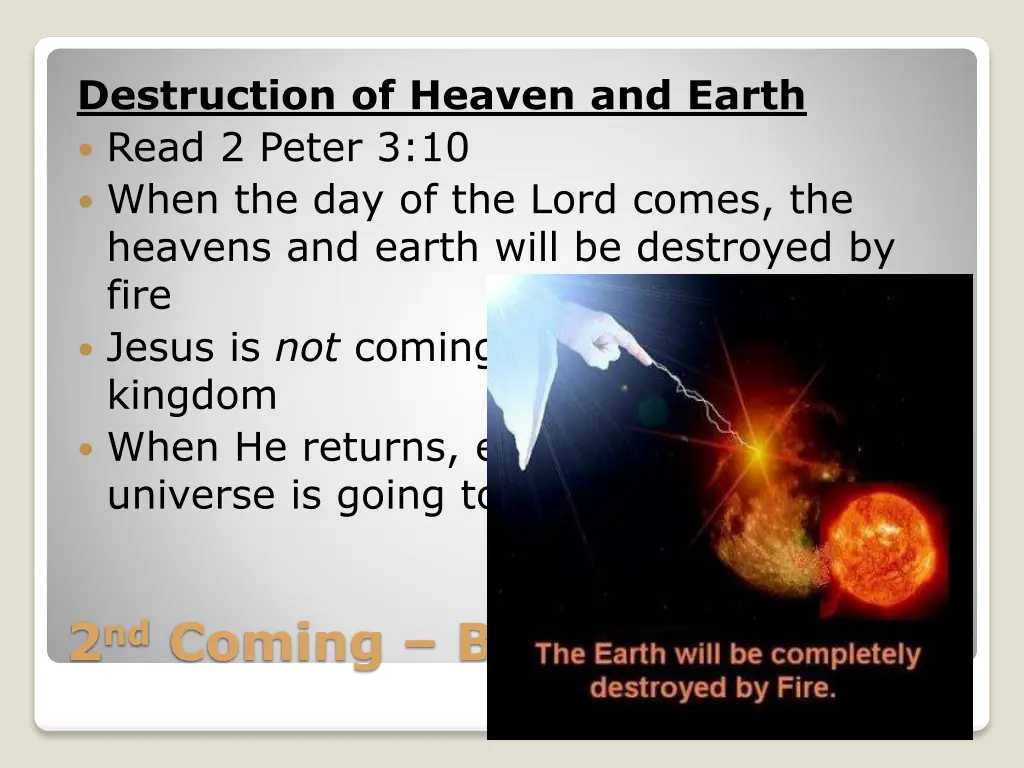 destruction of heaven and earth read 2 peter