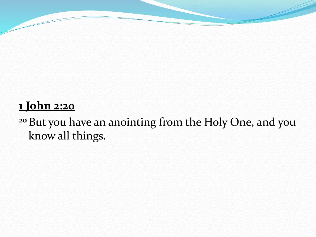 1 john 2 20