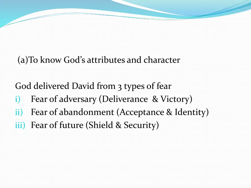 a to know god s attributes and character