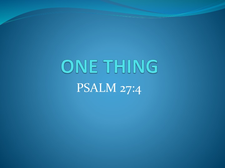 psalm 27 4